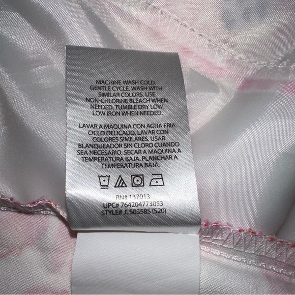 Isaac Mizrahi Womens New York Short Pink White 8 Floral Spring Summer Beach - Picture 10 of 10